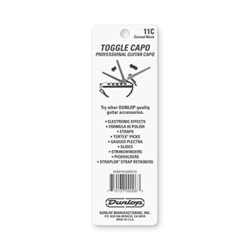 Affordable Jim Dunlop Toggle Capo for All Guitar Types