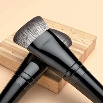 Anmor Flat Contour Brush, Professional Flat Top Detailed Contour Nose Contour Makeup Brush, Perfect for Sharp Lines Contouring Liquid Cream Blender Even Application, Luxurious Cruelty Free Nano-fiber