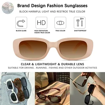 GEELUN Retro Womens Sunglasses UV400 Protection