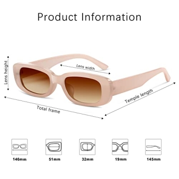 GEELUN Retro Womens Sunglasses UV400 Protection