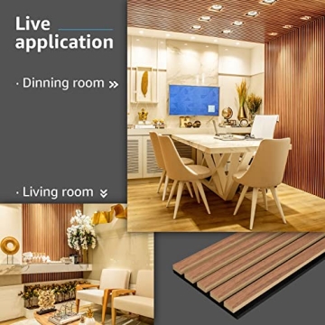 Art3d Wood Slat Acoustic Panels Noise Reduction Decor