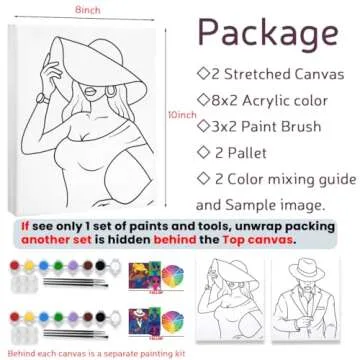 VALLSIP Paint and Sip Kit for Unforgettable Date Nights