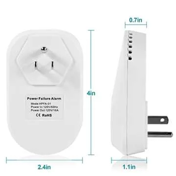 Briidea Power Failure Alarm 120dB Siren & LED Indicator