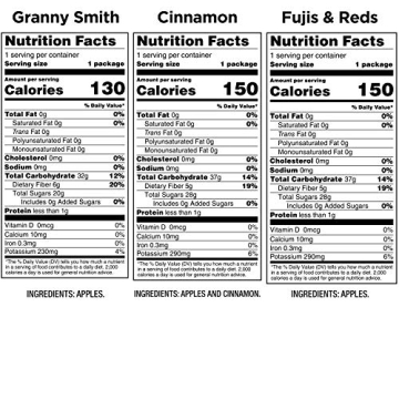 Bare Baked Crunchy Apple Chips Variety Pack 6 Count