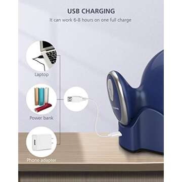 COMFIER Head Massager, Cordless Scalp Massager with 4 Kneading Massage Heads & 68 Nodes, Portable Handheld Hair Massager for Hair Growth,Stress Relax,Ideal Gifts for Women,Men