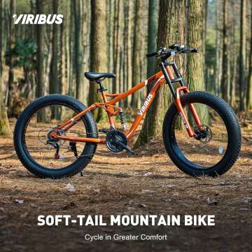 Viribus Men's Fat Tire Mountain Bike with Suspension