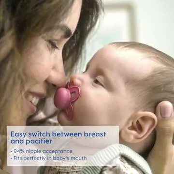 MAM Original Start Matte Newborn Baby Pacifier, Best Pacifier for Breastfed Babies, Sterilizer Case, Girl, 0-3 Months (Pack of 2)