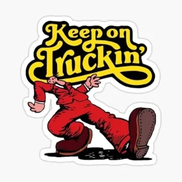 Keep On Truckin Vinyl Decal - Nostalgic Decals for All