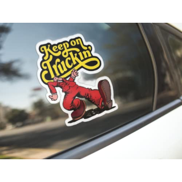 Keep On Truckin Vinyl Decal - Nostalgic Decals for All