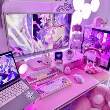 Tilted Nation RGB Gaming Headphone Stand | Cute Desk Holder