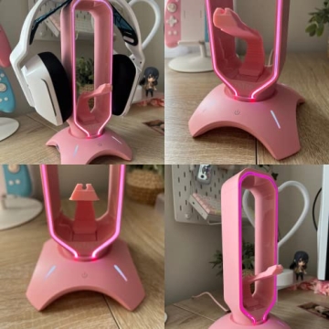 Tilted Nation RGB Gaming Headphone Stand | Cute Desk Holder