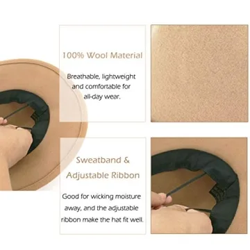 Stylish lisianthus wool fedora hat for all occasions