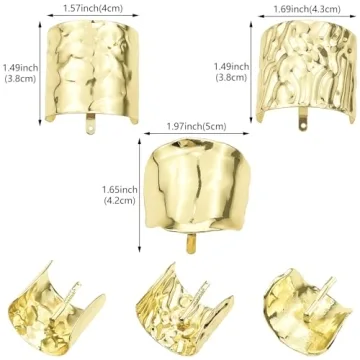 3 Pcs Stylish Lava Ponytail Hair Clips for Women