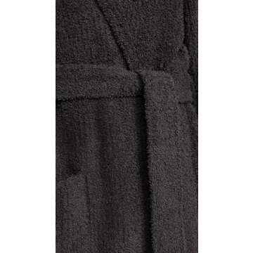 Barefoot Dreams CozyChic Ribbed Hooded Robe, Plush Pool Robe, Long Night Robe, Chic Robe, Classy Robe, Carbon, 2