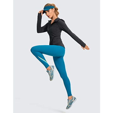 CRZ YOGA Women's Brushed Full Zip Hoodie Jacket