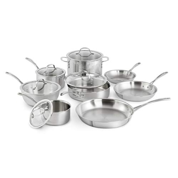 Calphalon Tri-Ply Stainless Steel Cookware Set for Culinary Excellence