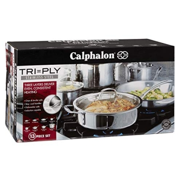 Calphalon Tri-Ply Stainless Steel Cookware Set for Culinary Excellence