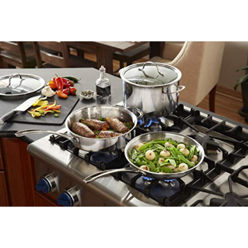 Calphalon Tri-Ply Stainless Steel Cookware Set for Culinary Excellence