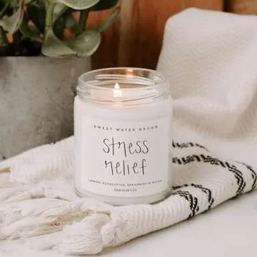 Calm & Fresh Stress Candle - Eucalyptus & Citrus Scent