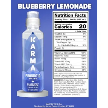 Karma Probiotic Water Pack - Blueberry Lemonade Flavor