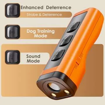 Timrwor Dog Bark Deterrent Deters，Barks no More Dog Training Device(Own Or Neighbour'S Dog), Long Range Ultrasonic 50ft, Alternative to Painful Dog Training Collars and Bark Collars,Dog Training