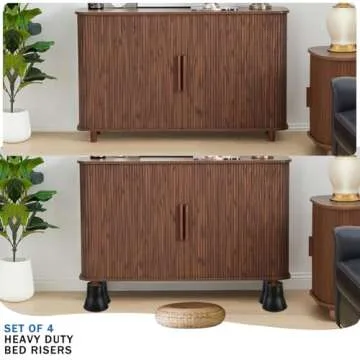 ANNKUT Heavy Duty Bed Risers 6 Inch Round Furniture