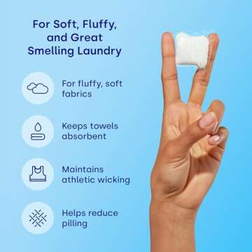 Dropps Laundry Fabric Softener Pods, Lavender Meadow (120 Pods) - Laundry Additive for Softening & Protection - HE Compatible Mineral Based Ingredients Laundry Supplies