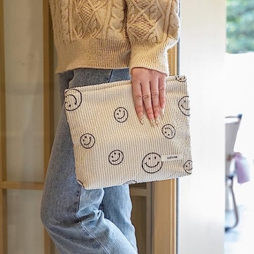 GUTGNK Makeup Bag - Stylish Corduroy Organizer for Women