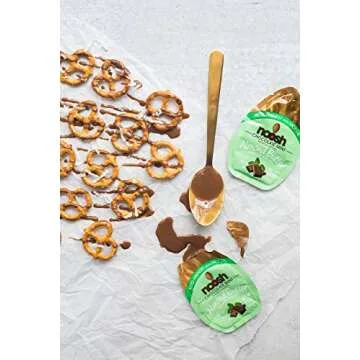 NOOSH Keto Friendly Chocolate Mint Almond Butter Packets 15ct (0.5oz) - Naturally Sourced Ingredients, Vegan, Gluten Free, Kosher, Non GMO, No Soy, No Dairy, No Peanuts, Keto Friendly, low carb