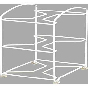 Simple Houseware Kitchen Wrap Organizer Rack, White