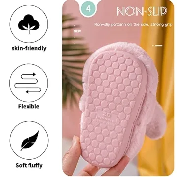 Fadezar Toddler Warm Bunny Slippers for Kids Comfort