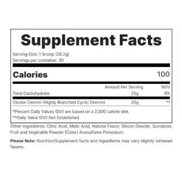 REDCON1 Cluster Bomb, Unflavored - Intra/Post Workout Carbs - Gluten Free + Vegan Cluster Dextrin - ...