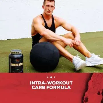 REDCON1 Cluster Bomb, Unflavored - Intra/Post Workout Carbs - Gluten Free + Vegan Cluster Dextrin - Carbohydrate Powder for Readily Available Energy (30 Servings)