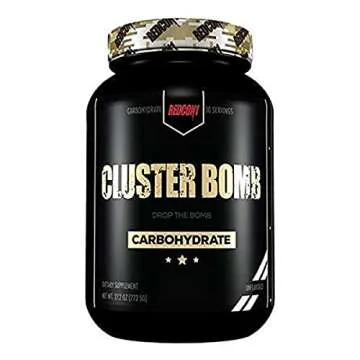 REDCON1 Cluster Bomb, Unflavored - Intra/Post Workout Carbs - Gluten Free + Vegan Cluster Dextrin - Carbohydrate Powder for Readily Available Energy (30 Servings)