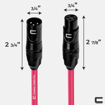 6ft Pink Balanced XLR Cable - Pro Performance & Style