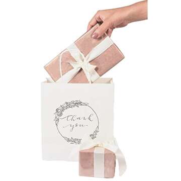 UNIQOOO Premium Large Sheets: Luxurious Rose Gold & Champagne Gift Wrap