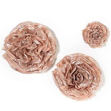 UNIQOOO 40 Sheets Premium Metallic Gift Wrap - Eco-Friendly