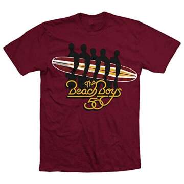 Top Quality Rock Apparel The Beach Boys - Surfboard T-Shirt (X-Large)