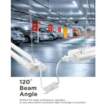 Sunco Linkable LED Utility Shop Light - Bright & Versatile