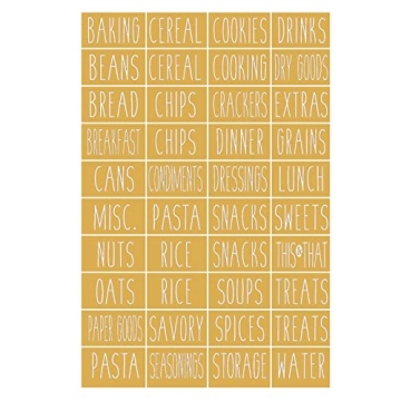 Stylish 8 Piece Metal Basket Labels for Kitchen Storage