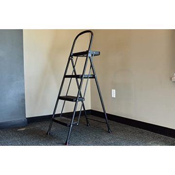 Rubbermaid RMS-3T Step Stool with Project Tray, Black