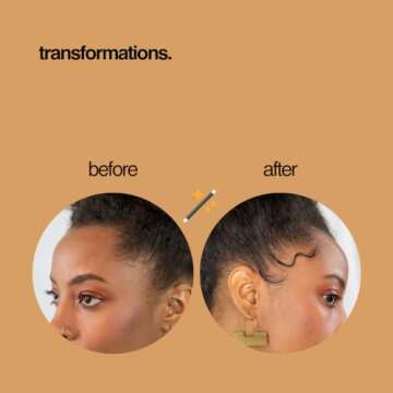 Baby Tress Hair Brush 3-in-1 Edge Styler for Styling and Taming Flyaways and Brows. Double-Sided Hair Edge Brush with Multi-Use Pointed End, Sand