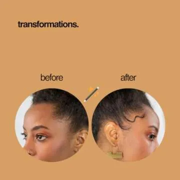 Baby Tress Hair Brush 3-in-1 Edge Styler for Styling and Taming Flyaways and Brows. Double-Sided Hair Edge Brush with Multi-Use Pointed End, Sand