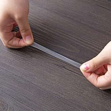 Teensery 210 Count Transparent Double-Sided Tape Stickers Round Acrylic No Traces Adhesive Sticker Creative Super Sticky Waterproof Small Stickers 2 cm/0.8 inch