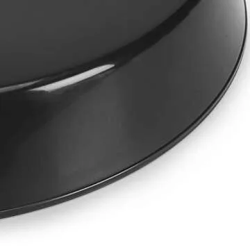 Austin Flower Pots with Saucers, 9" Black - Set of 5