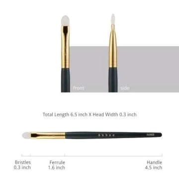 [SOO ADOR] okhee Glitter Brush NUN03 - Perfect for Applying Shimmer and Glitter with Precision and Minimal Fallout | Designed by K-Pop Makeup Artist Seo Ok | Makeup Brush Eyeshadow Brush Eye Brush