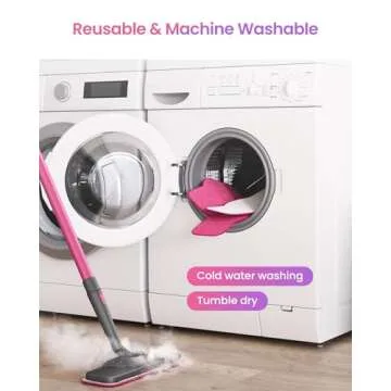 schenley 6-Pack Microfiber Pads Steam Mop Cleaner, Washable and Reusable Replacement Mop Pads, Accessories Compatible Steam Mop