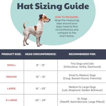 Huxley & Kent Pet Hat | Antler Buffalo Check (Large) | Festive Christmas Holiday Accessory for Dogs/Cats | Holiday Pet Hat | SnugFit Sliding Toggles for Best Fit