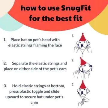 Huxley & Kent Pet Hat | Antler Buffalo Check (Large) | Festive Christmas Holiday Accessory for Dogs/Cats | Holiday Pet Hat | SnugFit Sliding Toggles for Best Fit
