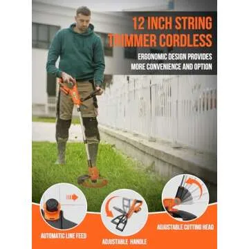 VARSK 20V Cordless 2-in-1 String Trimmer & Edger